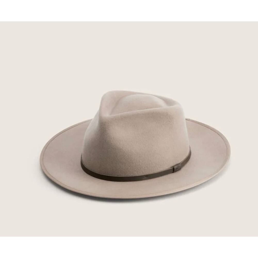 Will + Bear Little Calloway Fawn Kids Fedora Beige Felt Boho Hat